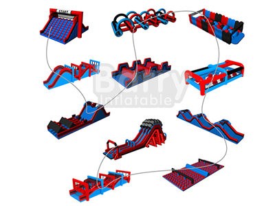 Brazil Successful Case Insane Inflatable 5k Obstacle Course Race For Sale  BY-5K-013